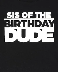 Baby And Toddler Girls Matching Family Birthday Graphic Tee