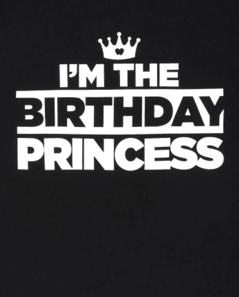 Girls Matching Family Birthday Graphic Tee