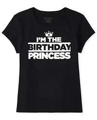 Girls Matching Family Birthday Graphic Tee