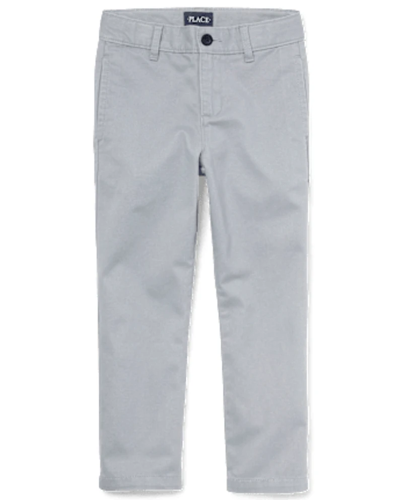 Pantalon chino extensible d'uniforme pour garçons - Husky