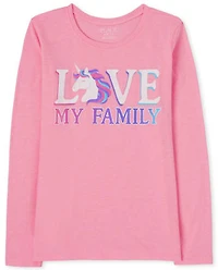 Girls Love My Family Graphic Tee