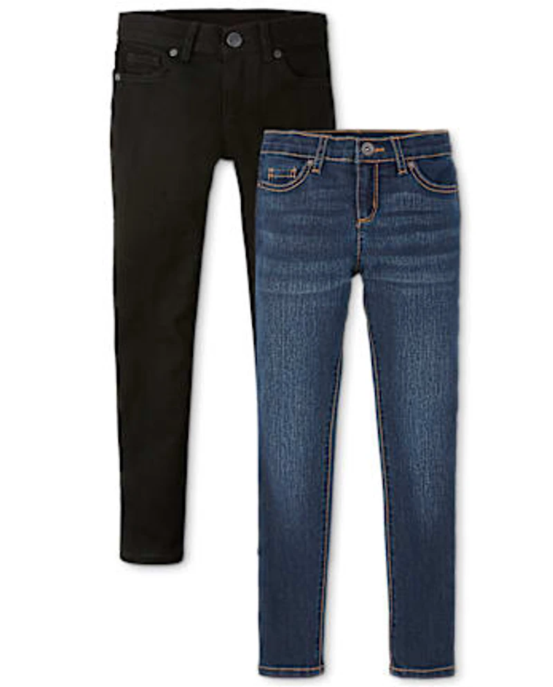 Girls Super Skinny Jeans 2-Pack
