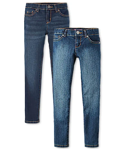 Lot de jeans basiques super skinny pour fille