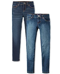 Lot de jeans basiques super skinny pour fille
