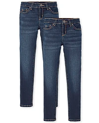 Girls Super Skinny Jeans 2-Pack