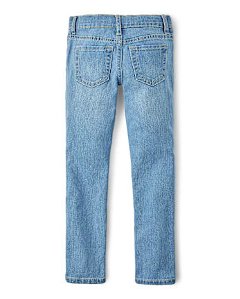 Lot de 2 jeans skinny basiques pour fille
