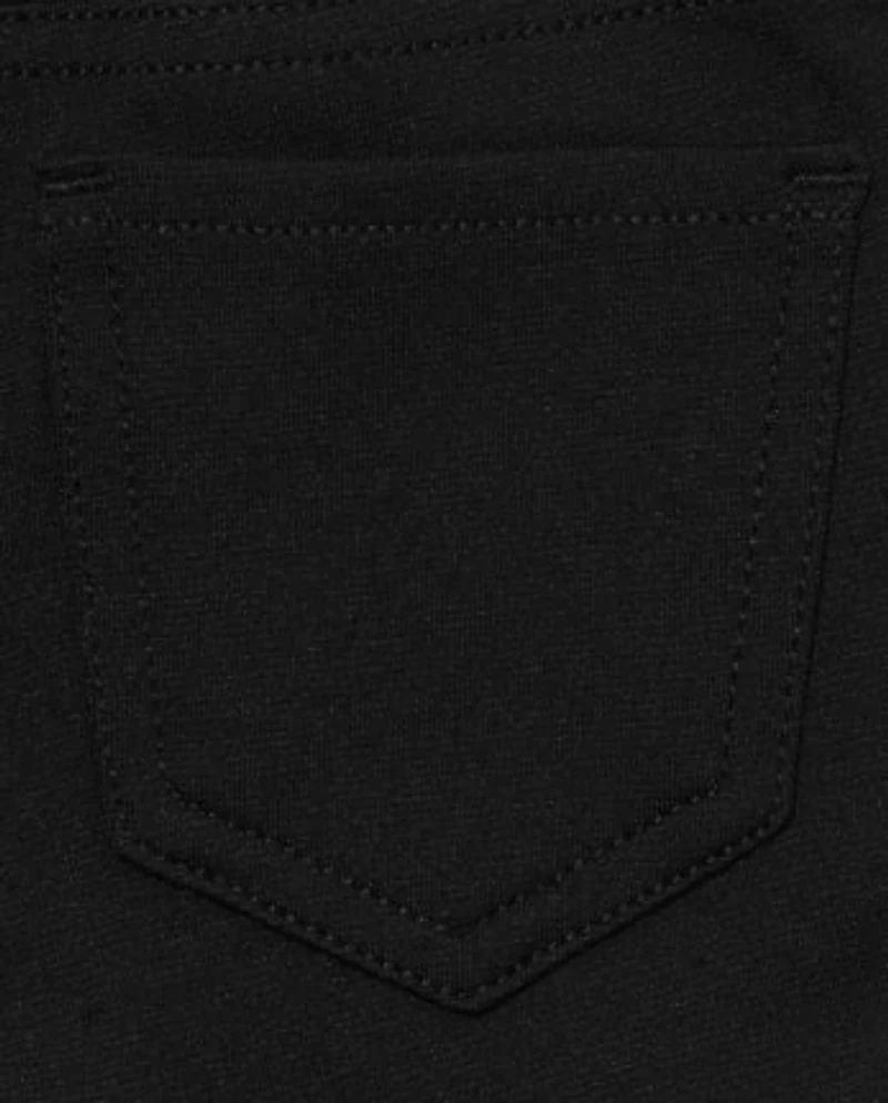 Toddler Girls Uniform Ponte Knit Pull On Jeggings 3-Pack