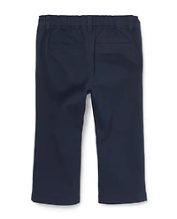 Toddler Girls Uniform Stretch Bootcut Chino Pants 2-Pack