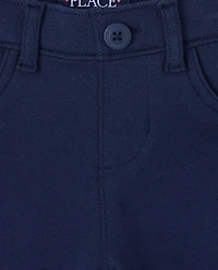 Lot de 2 jeggings à enfiler en tricot Ponte pour fille