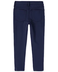 Lot de 2 jeggings à enfiler en tricot Ponte pour fille