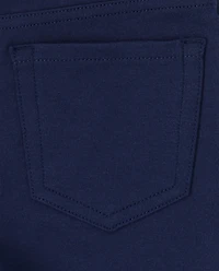 Lot de 2 jeggings à enfiler en tricot Ponte pour fille