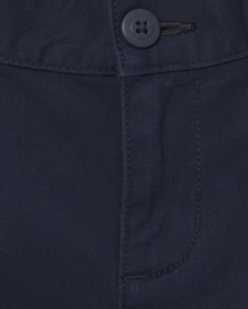 Girls Uniform Stretch Chino Shorts 3-Pack