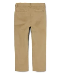 Boys Uniform Stretch Straight Chino Pants 2-Pack