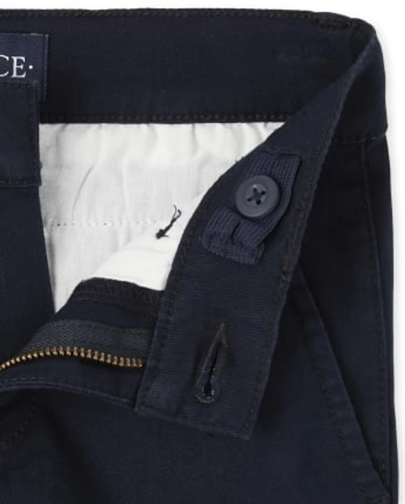 Boys Uniform Stretch Skinny Chino Pants -Pack