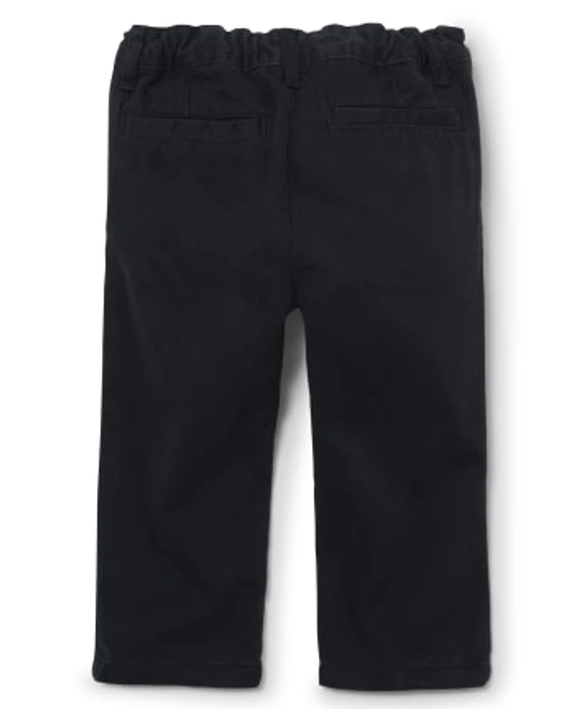 Baby And Toddler Boys Uniform Relaxed Straight Chino Pants -Pack