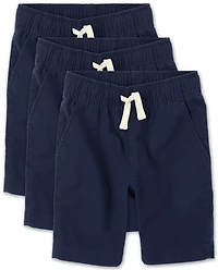 Boys Pull On Jogger Shorts 3-Pack