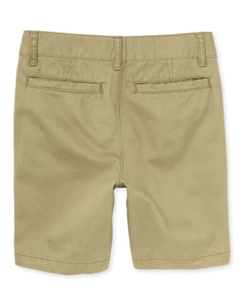 Boys Uniform Stretch Chino Shorts 3-Pack