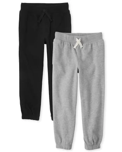 Boys Fleece Jogger Pants 2-Pack