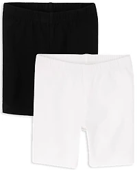 Toddler Girls Bike Shorts 2-Pack