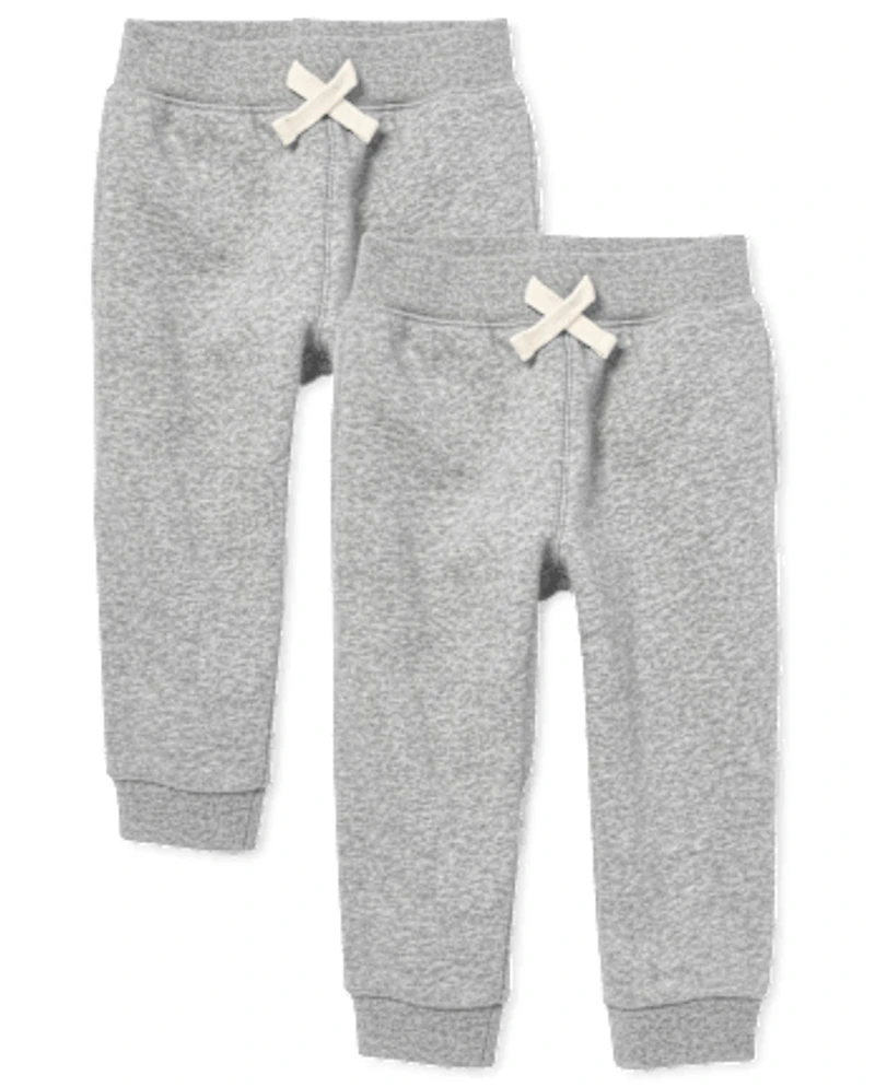 Baby And Toddler Fleece Jogger Pants 2-Pack
