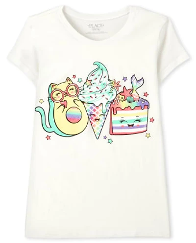 Girls Squishies Food Graphic Tee