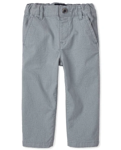 Baby And Toddler Boys Uniform Stretch Straight Chino Pants