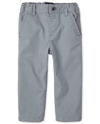 Baby And Toddler Boys Uniform Stretch Straight Chino Pants