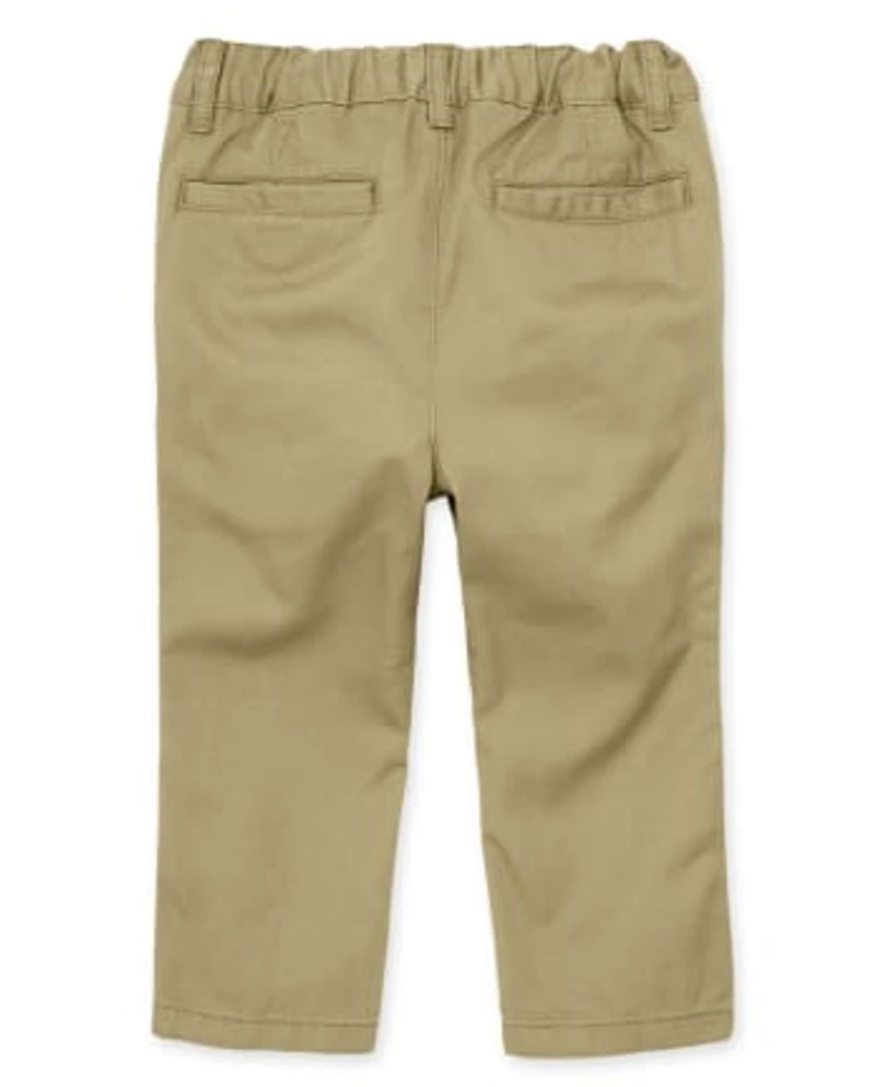 Baby And Toddler Boys Uniform Stretch Straight Chino Pants