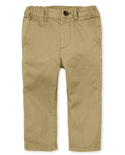 Baby And Toddler Boys Uniform Stretch Straight Chino Pants