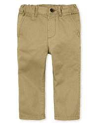 Baby And Toddler Boys Uniform Stretch Straight Chino Pants