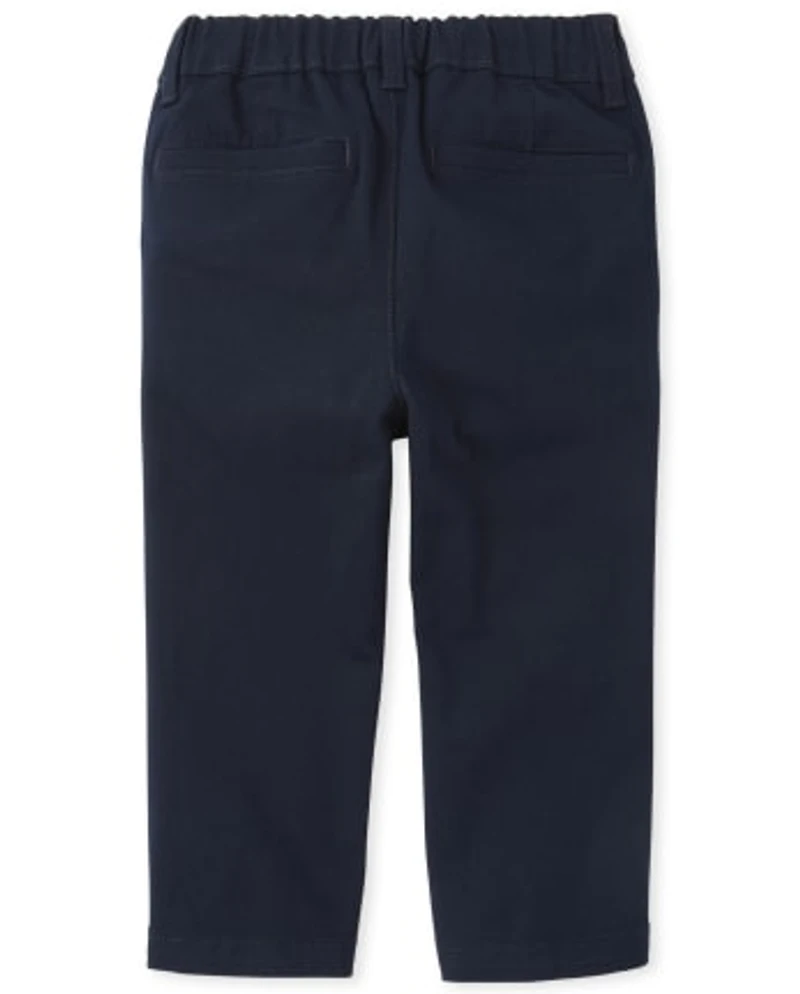 Baby And Toddler Boys Uniform Stretch Straight Chino Pants