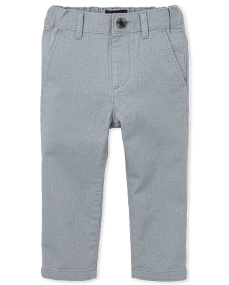 Baby And Toddler Boys Uniform Stretch Skinny Chino Pants