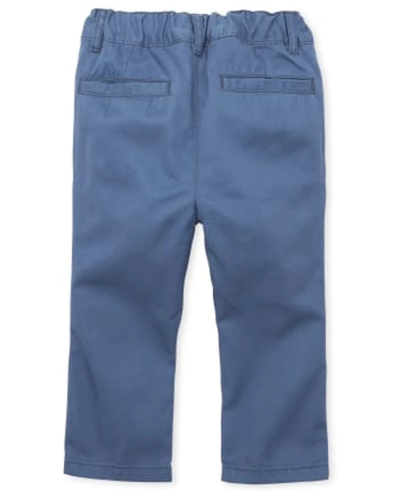 Pantalon chino skinny extensible pour bébé et tout-petit garçon