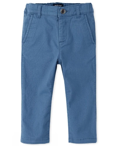 Pantalon chino stretch moulant pour bébé et tout-petit garçon