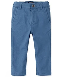 Baby And Toddler Boys Uniform Stretch Skinny Chino Pants