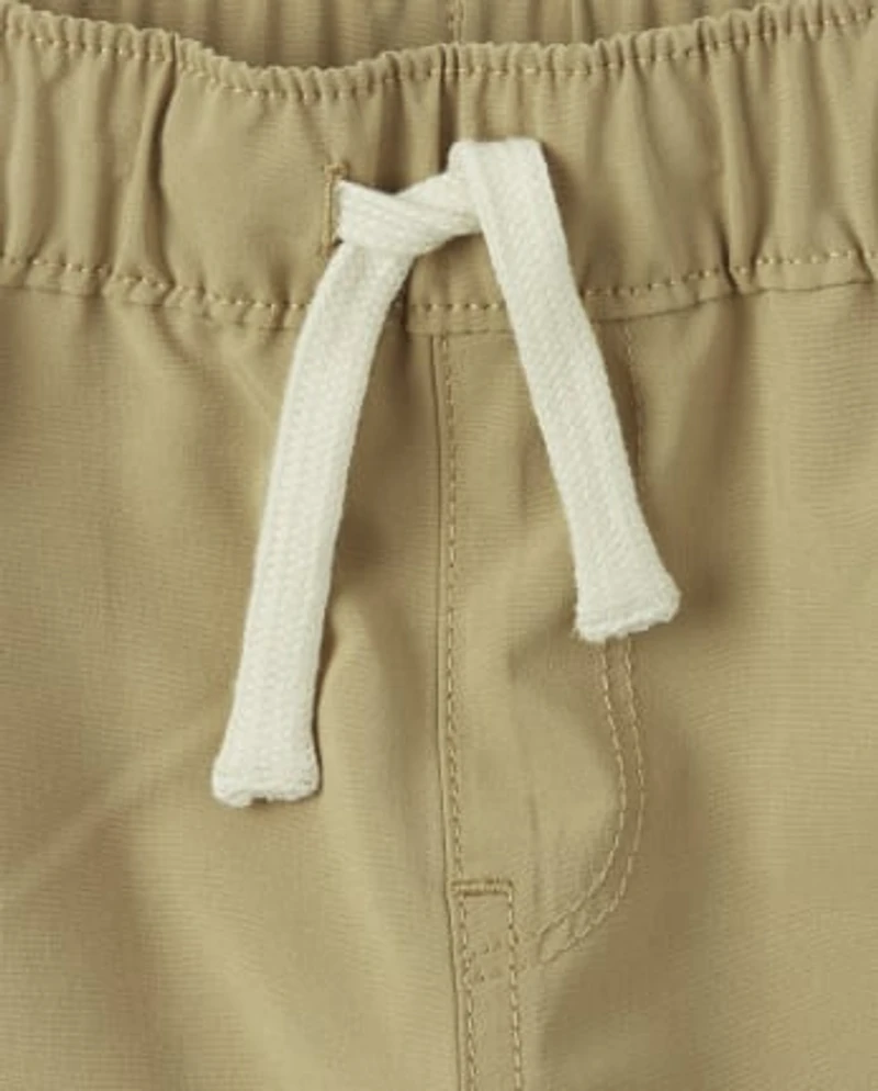 Baby And Toddler Boys Quick Dry Stretch Pull On Jogger Shorts