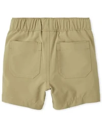 Baby And Toddler Boys Quick Dry Stretch Pull On Jogger Shorts
