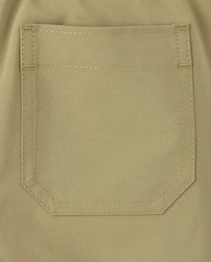 Baby And Toddler Boys Quick Dry Stretch Pull On Jogger Shorts