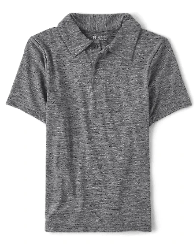Polo de performance chiné pour garçon