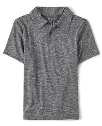 Polo de performance chiné pour garçon