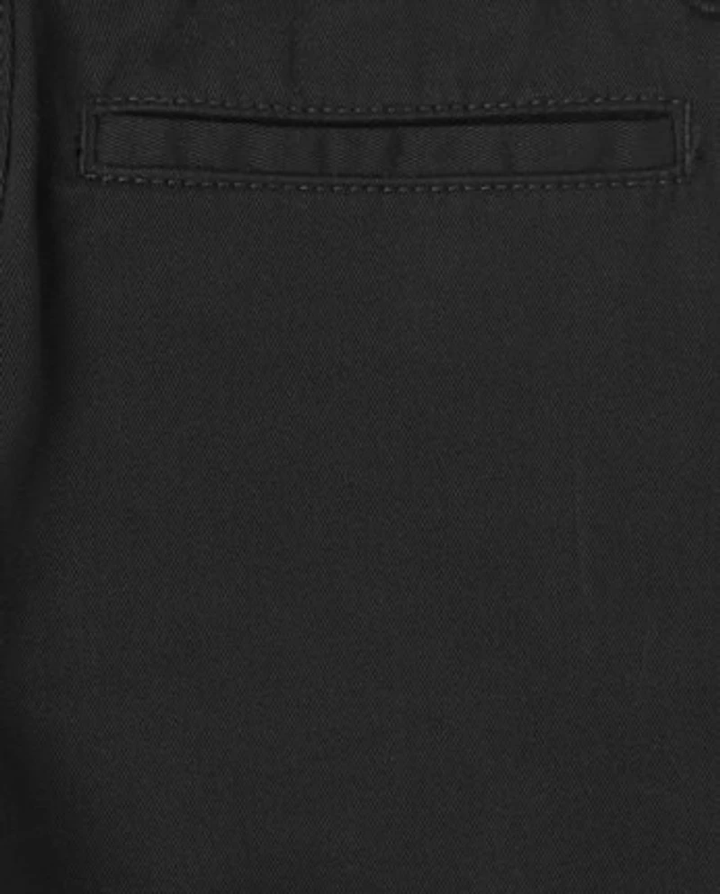 Boys Uniform Stretch Pull On Straight Chino Pants