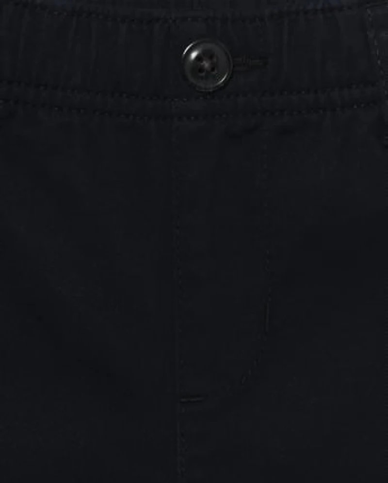 Boys Uniform Stretch Pull On Straight Chino Pants
