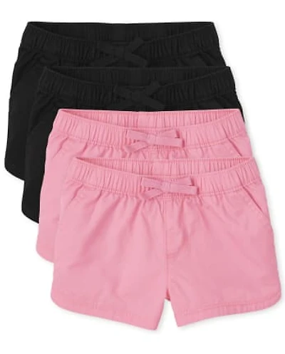 Lot de 4 shorts à enfiler pour toute-petite fille
