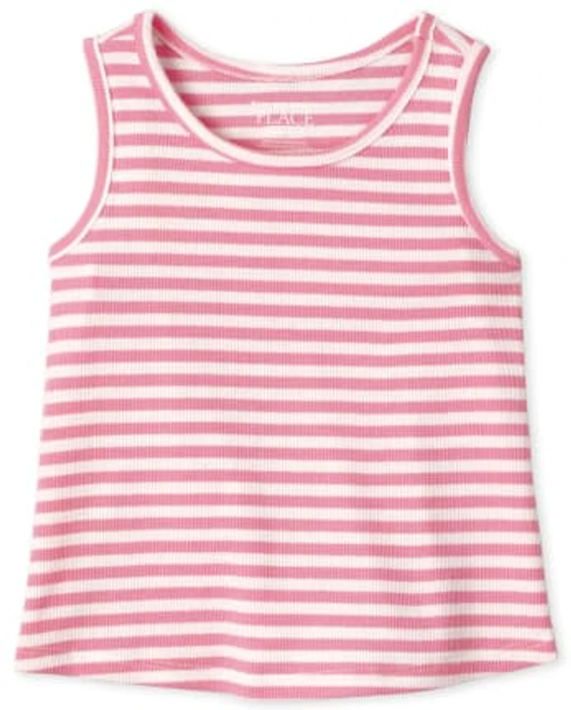 Baby And Toddler Girls Striped Tank Top