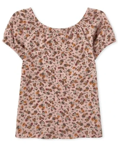 Girls Tie Dye Ruched Top