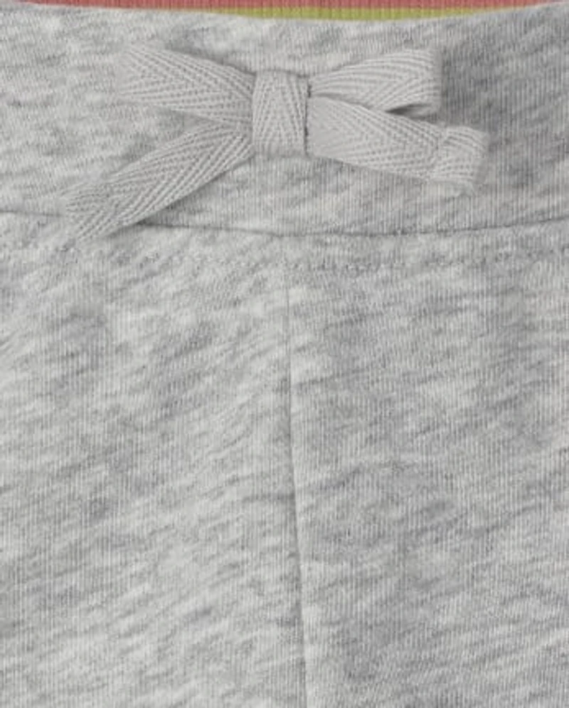 Girls Rainbow French Terry Shorts