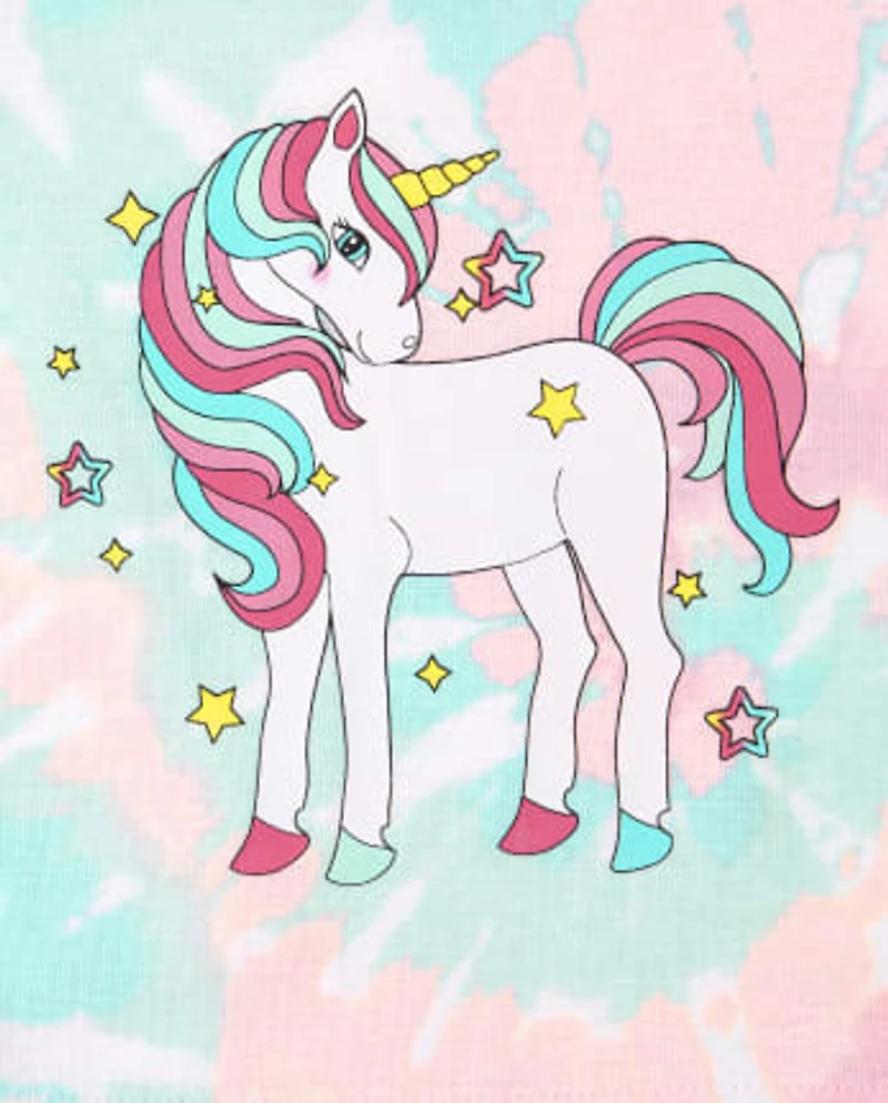 Baby And Toddler Girls Unicorn Snug Fit Cotton Pajamas 2-Pack