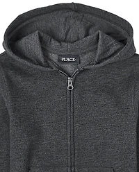 Kids Fleece Zip Up Hoodie