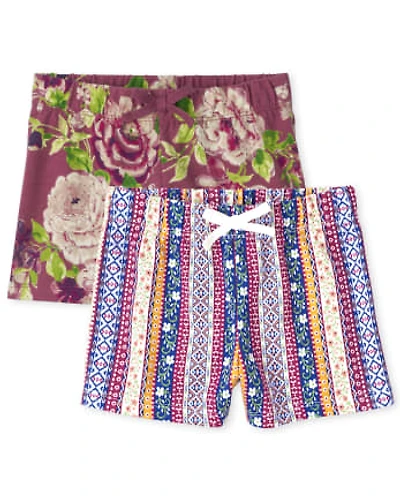 Lot de 2 shorts imprimés pour fille