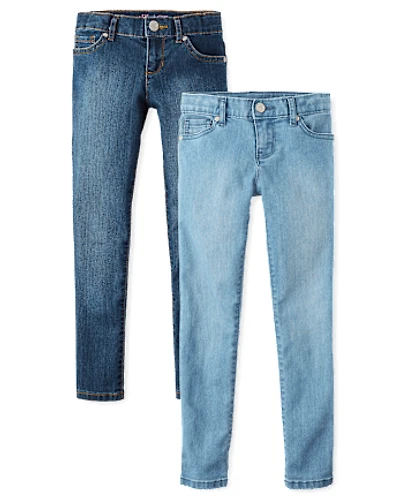 Girls Super Skinny Jeans 2-Pack - Slim